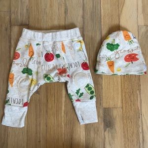 Vegetable Pants and Hat Set